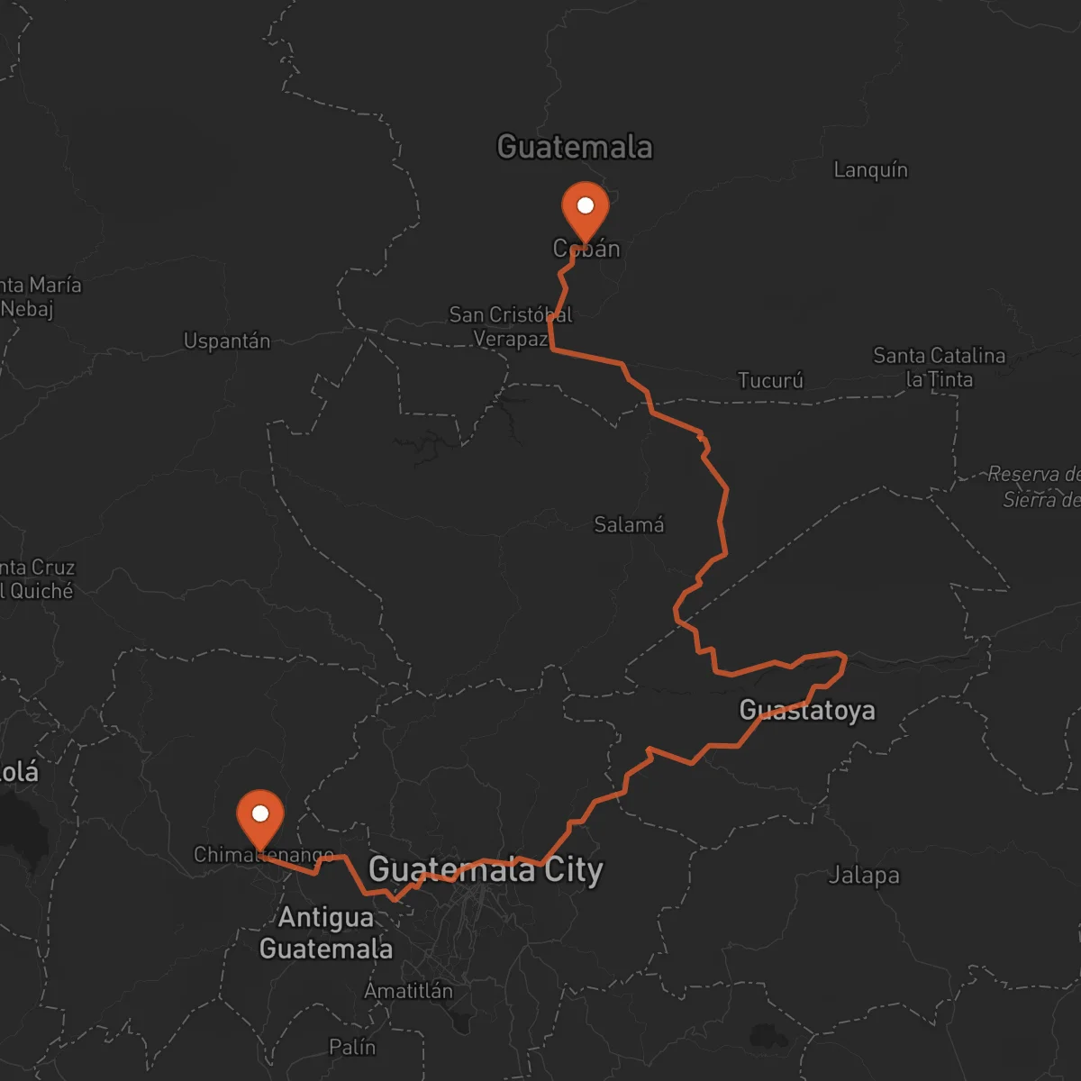 Ruta Chimaltenango - Cobán
