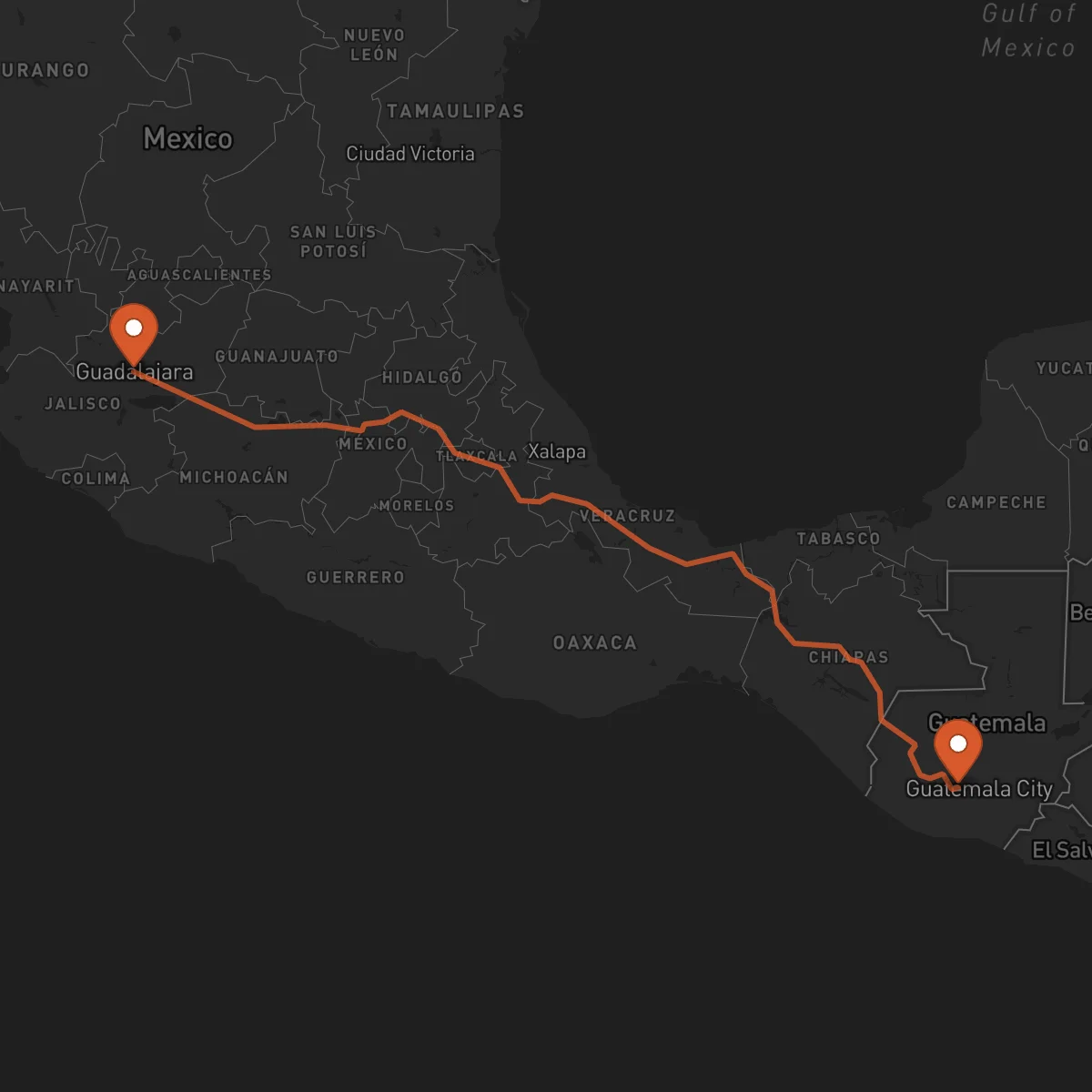Ruta Guadalajara - Chimaltenango