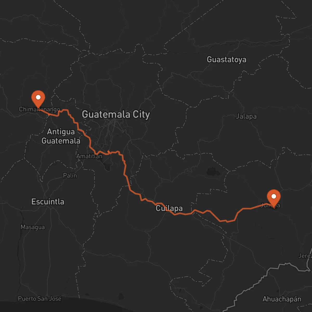 Ruta Chimaltenango - Jutiapa