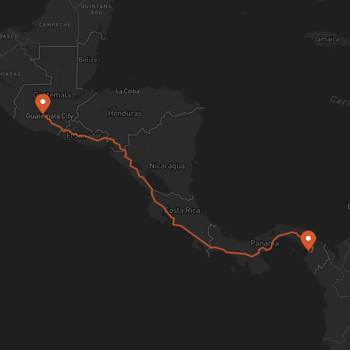Ruta Chimaltenango - La Palma