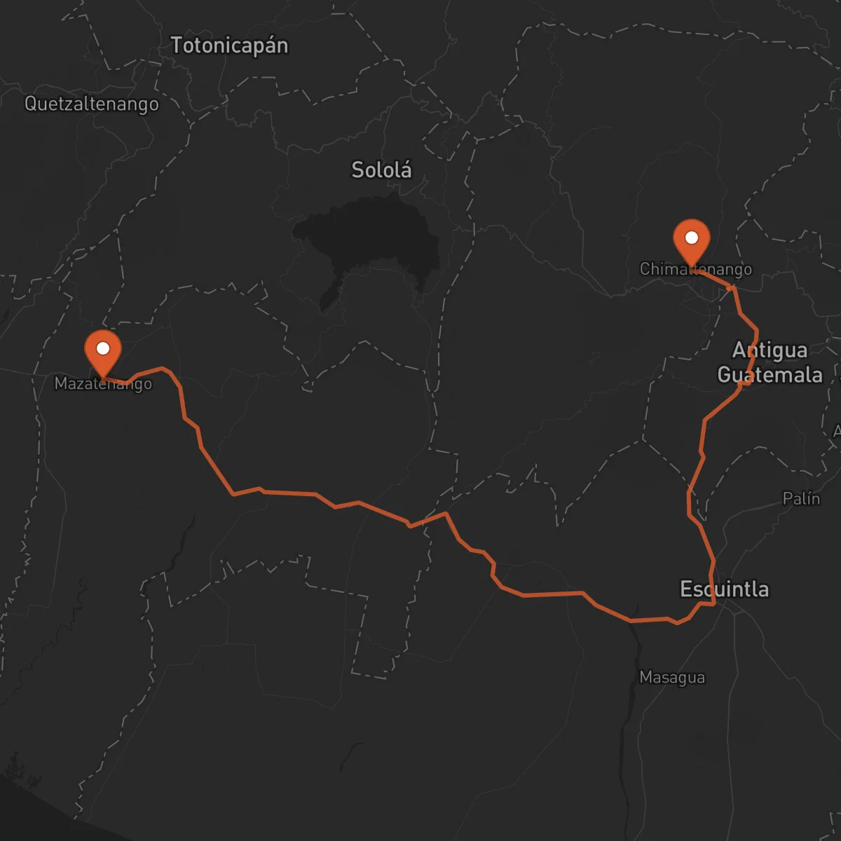Ruta Chimaltenango - Mazatenango