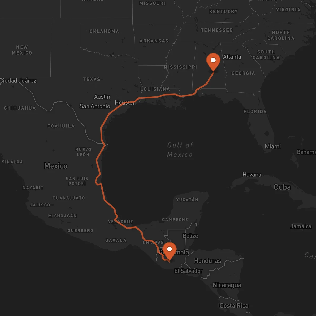 Ruta Chimaltenango - Montgomery
