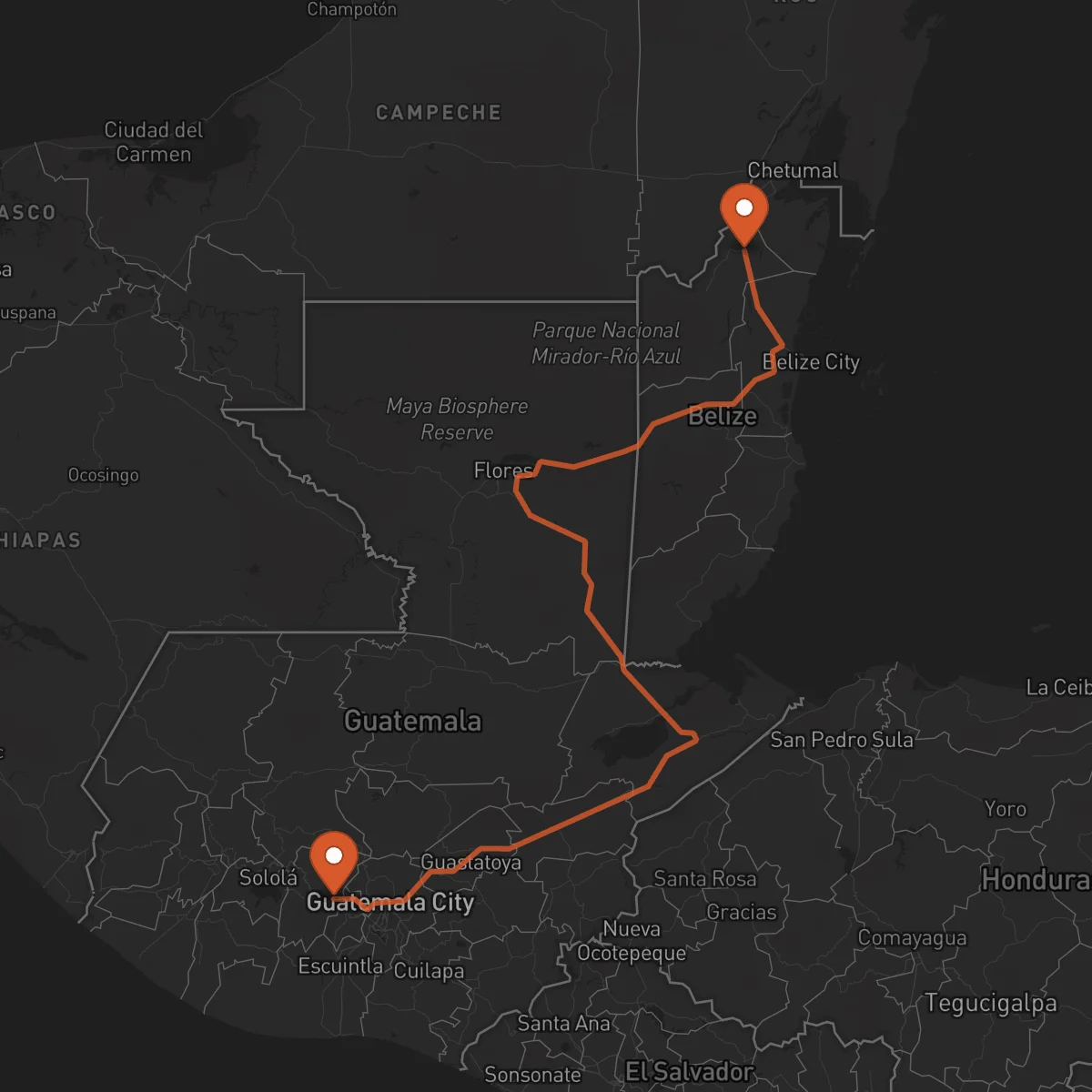 Ruta Orange Walk Town - Chimaltenango