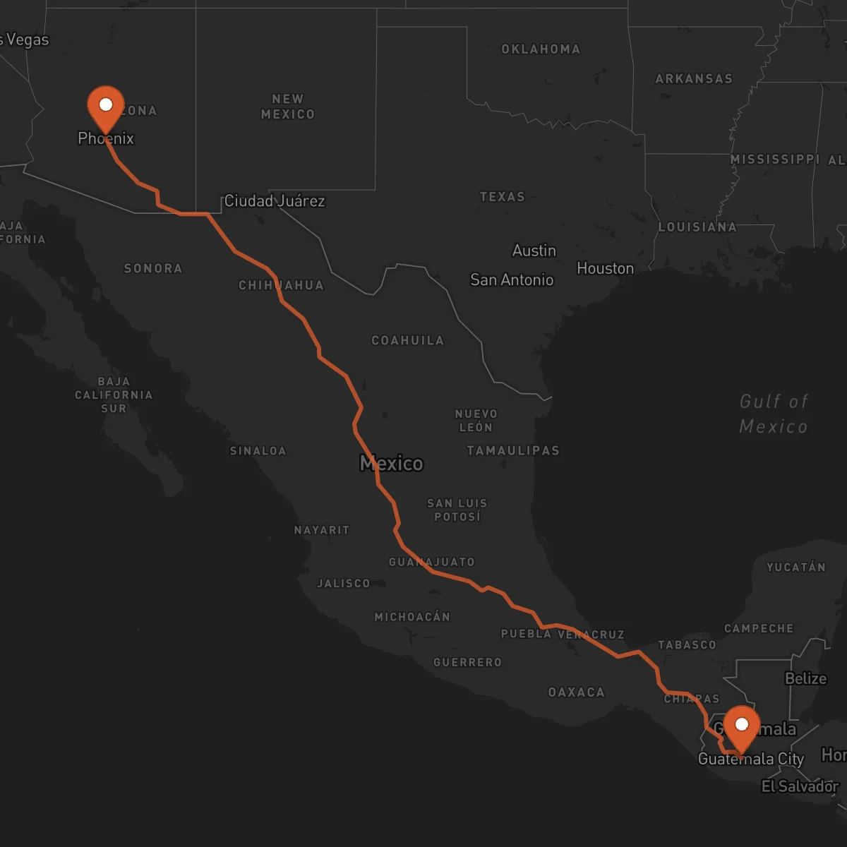 Ruta Chimaltenango - Phoenix