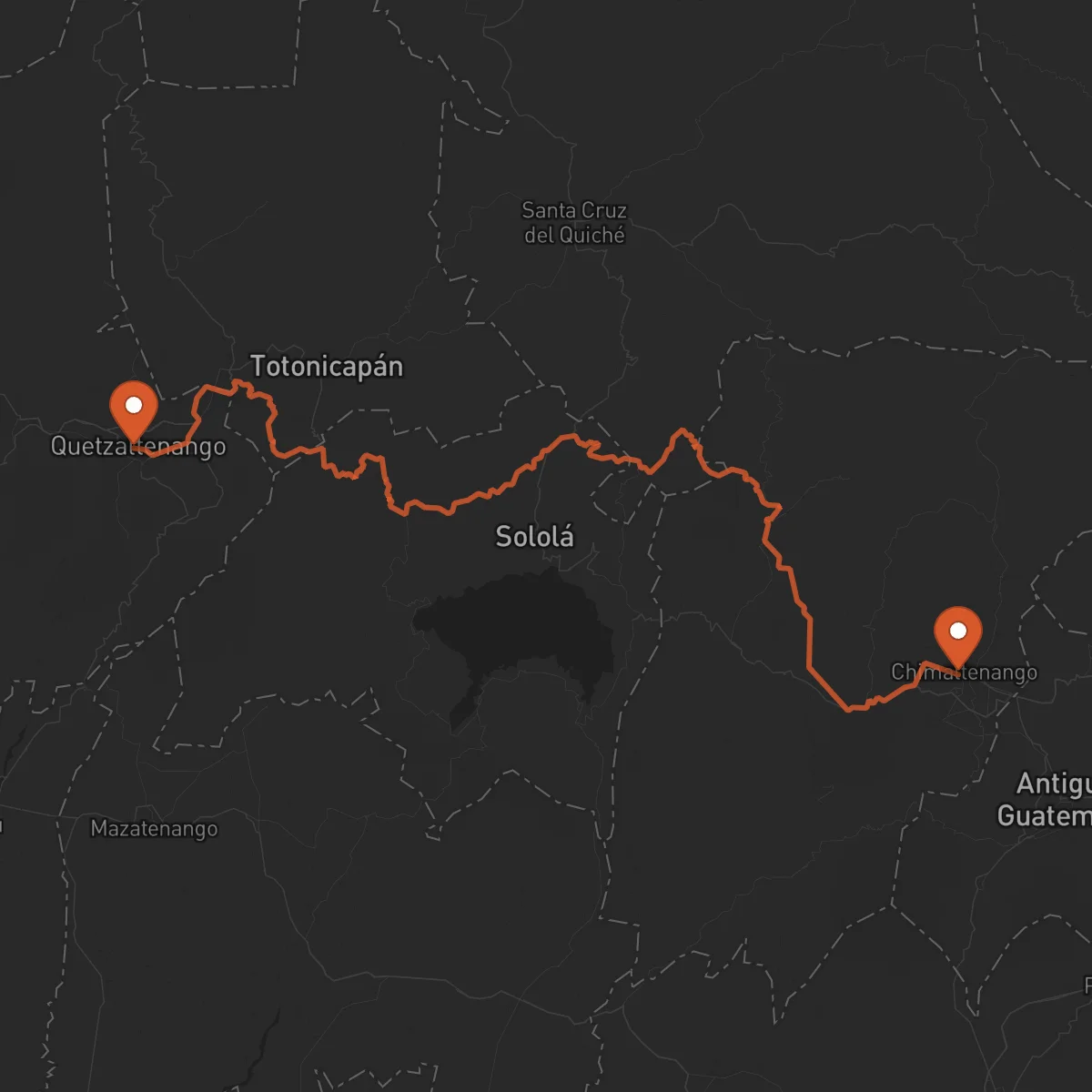 Ruta Chimaltenango - Quetzaltenango