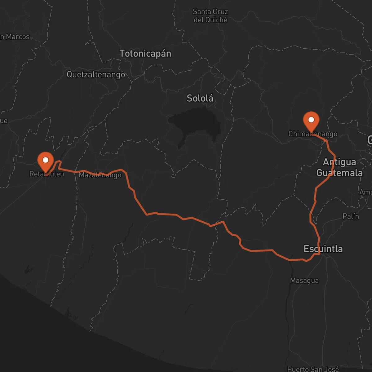 Ruta Chimaltenango - Retalhuleu