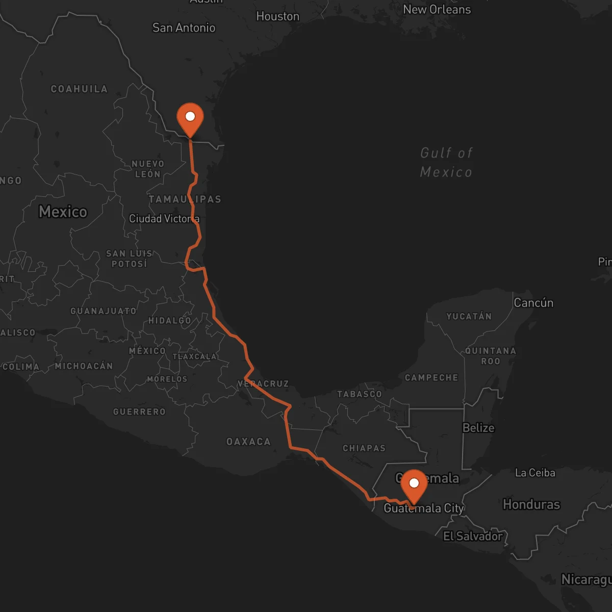 Ruta Chimaltenango - Reynosa