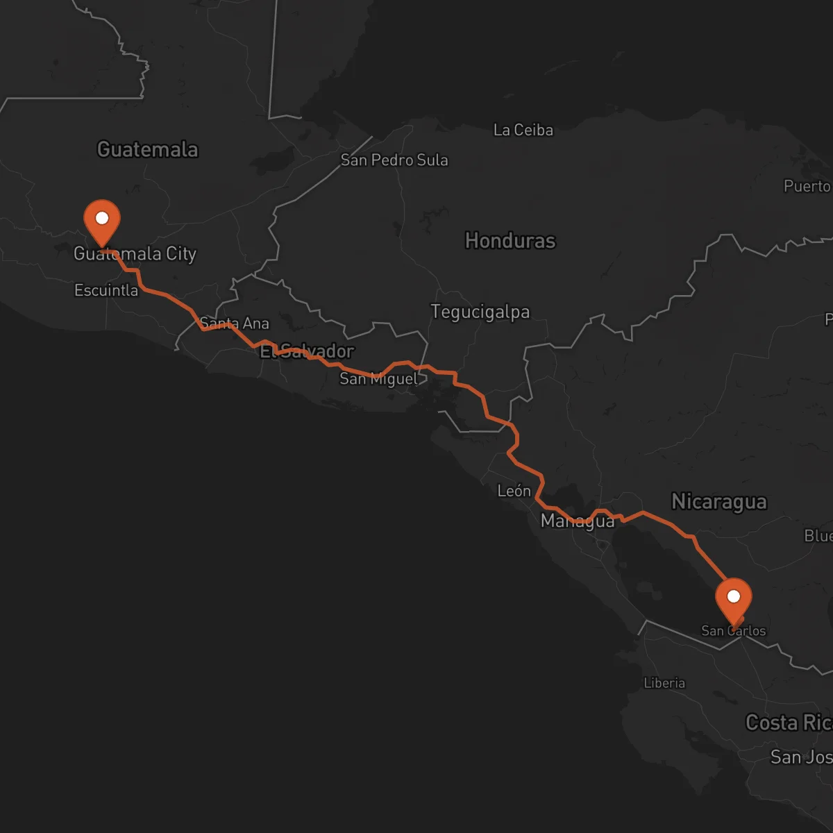 Ruta Chimaltenango - San Carlos