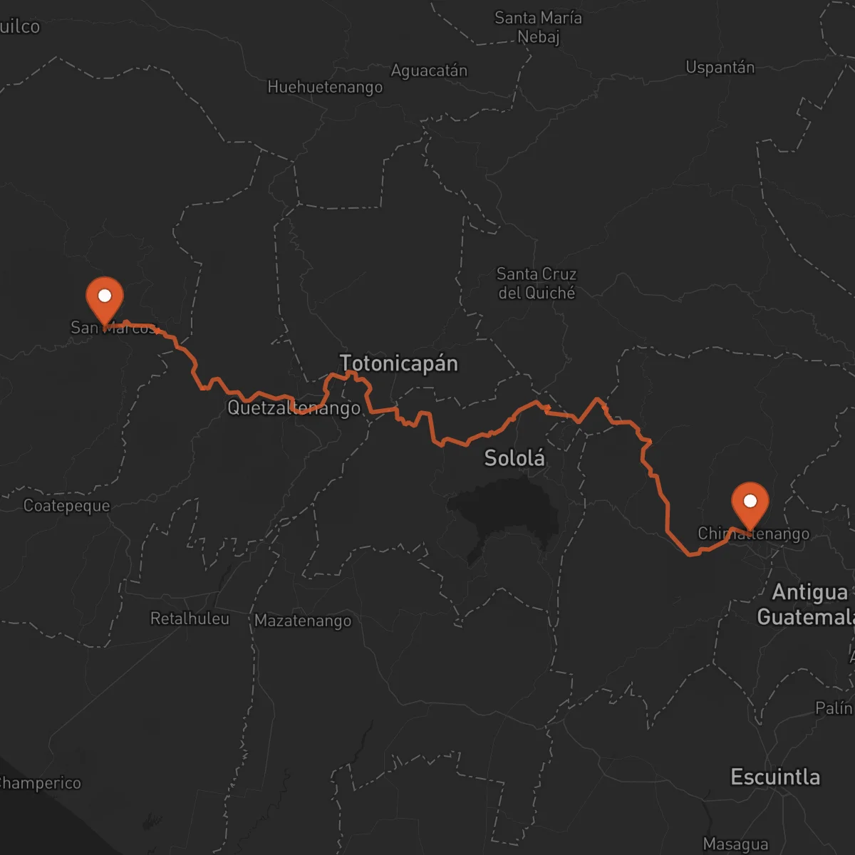 Ruta San Marcos - Chimaltenango