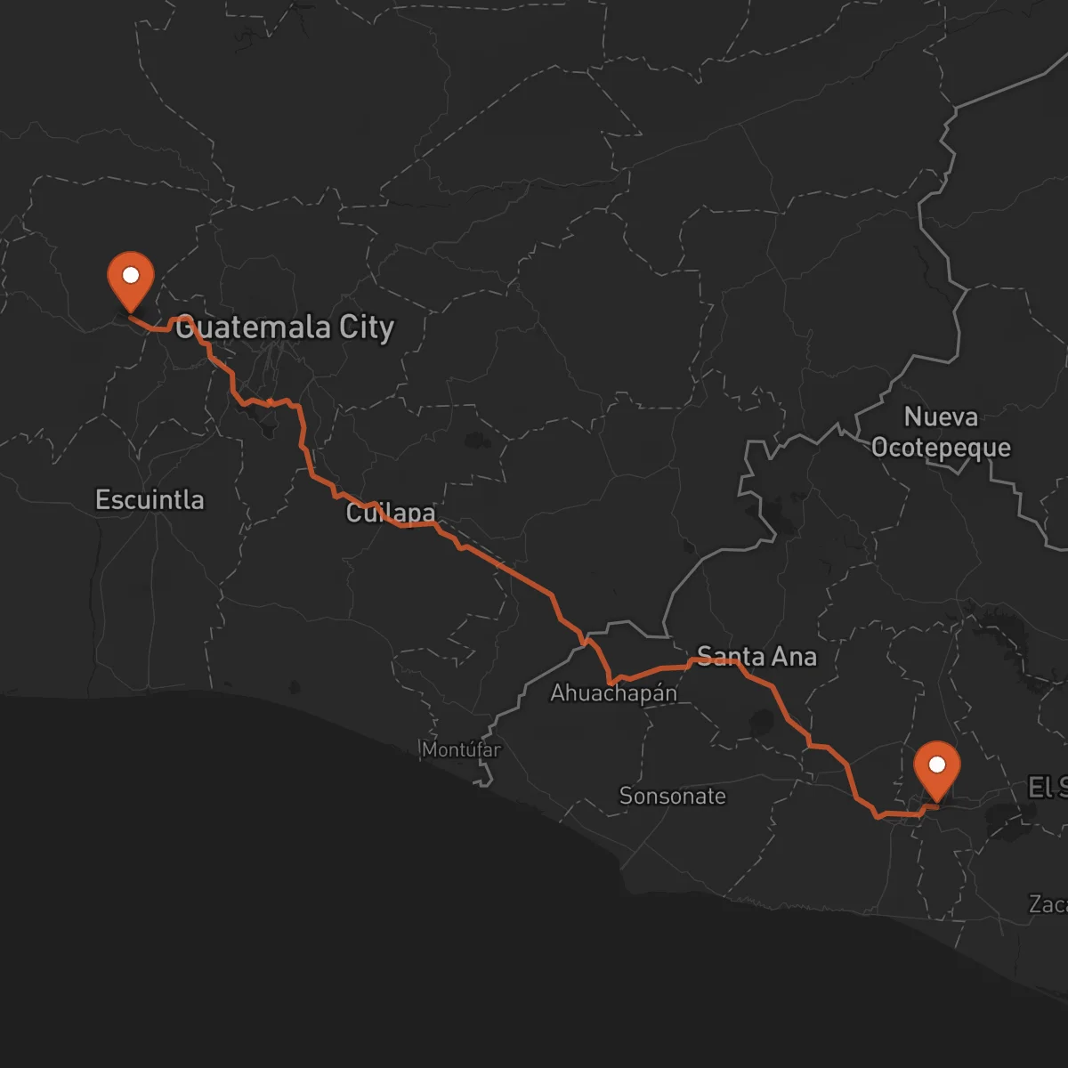 Ruta Chimaltenango - San Salvador