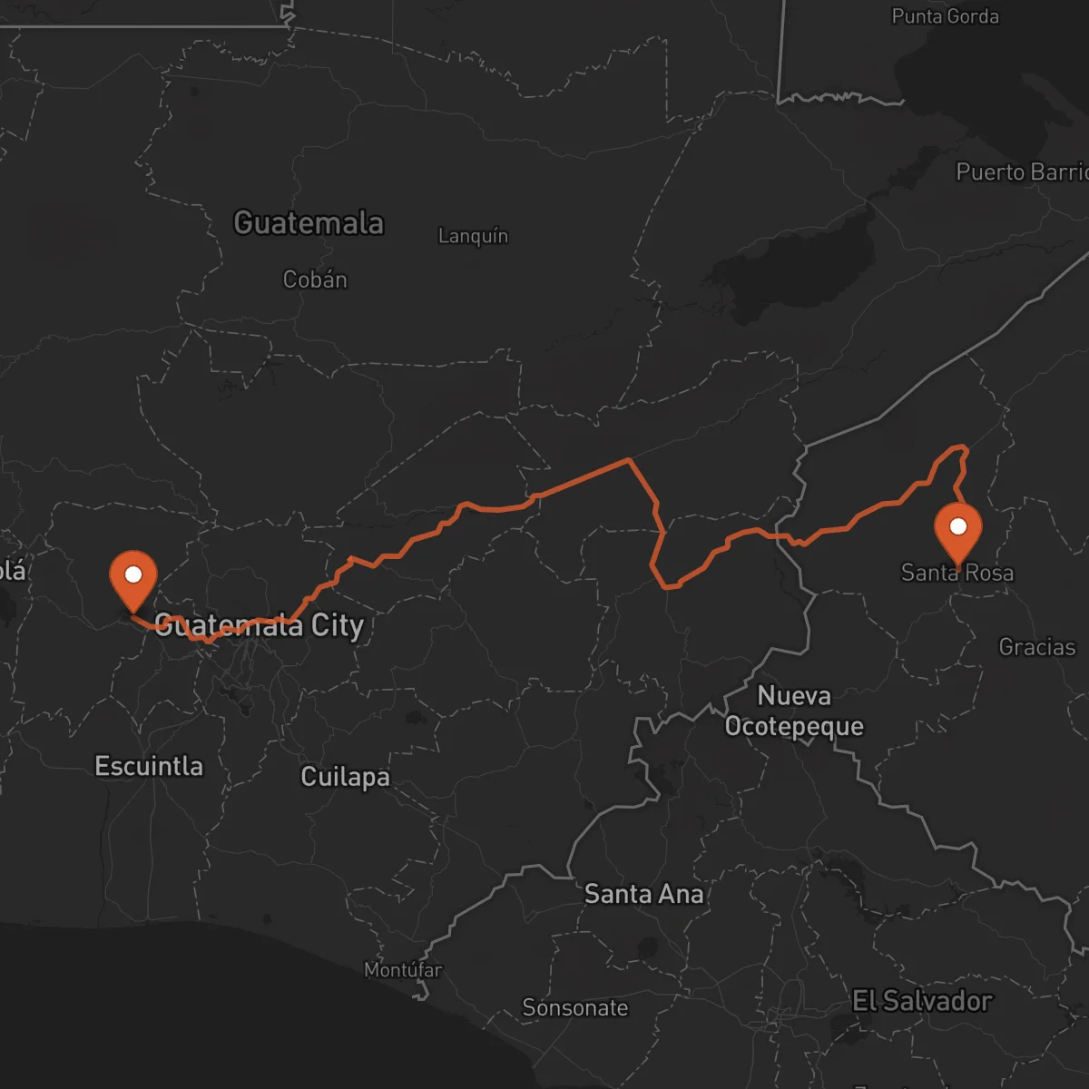 Ruta Chimaltenango - Santa Rosa de Copán