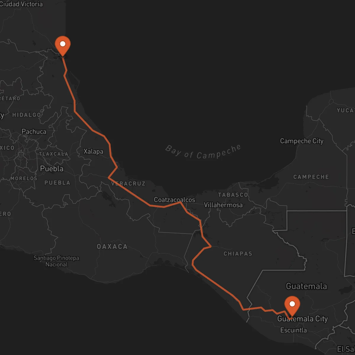 Ruta Tampico - Chimaltenango