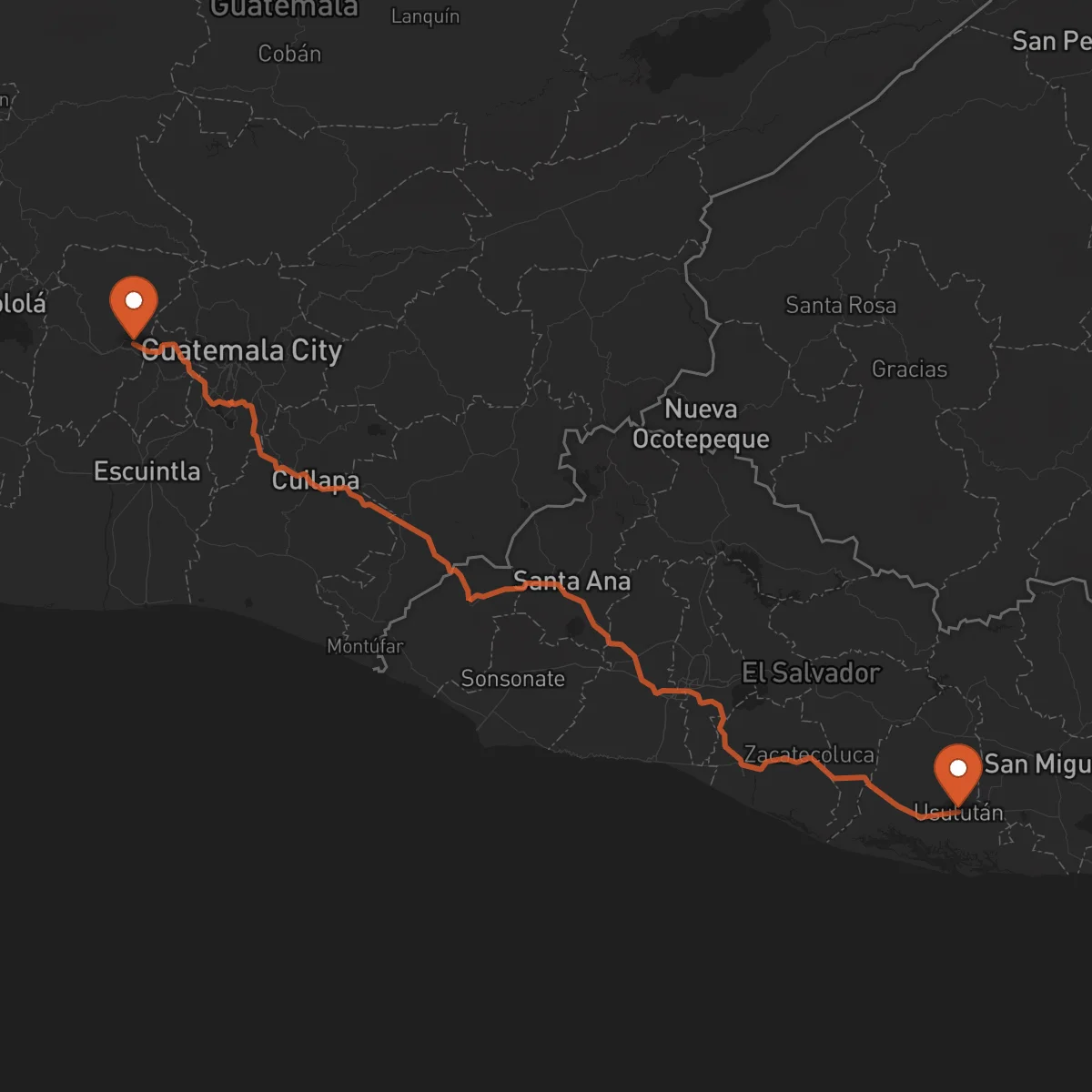 Ruta Chimaltenango - Usulután