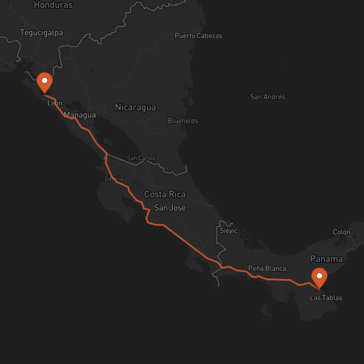 Ruta Chinandega - Chitré