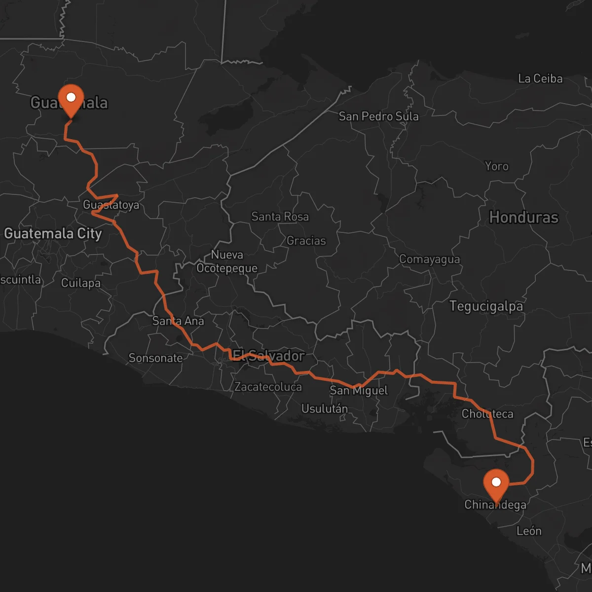 Ruta Chinandega - Cobán
