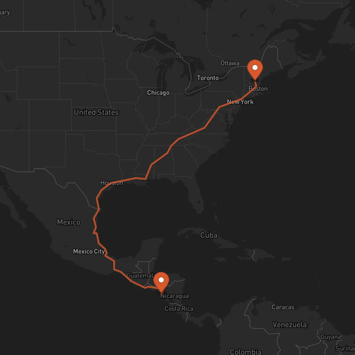 Ruta Concord - Chinandega