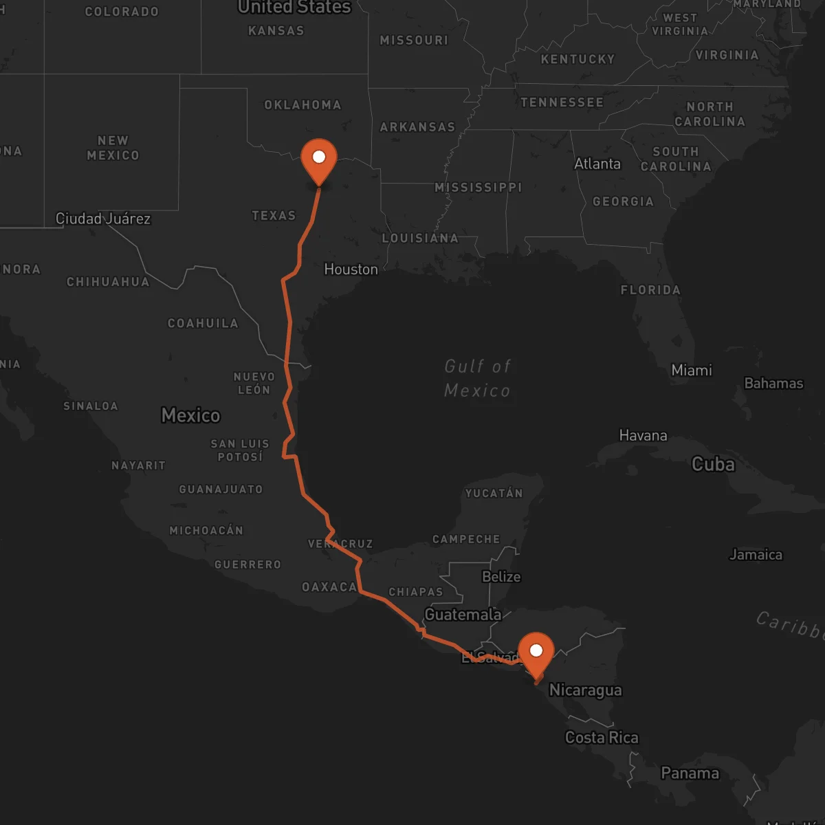 Ruta Chinandega - Dallas