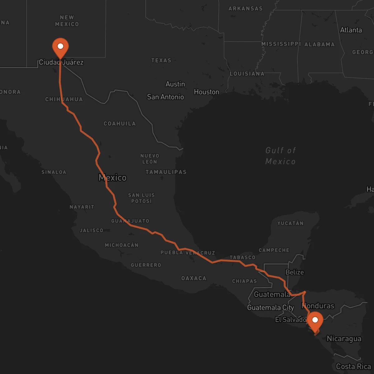Ruta El Paso - Chinandega