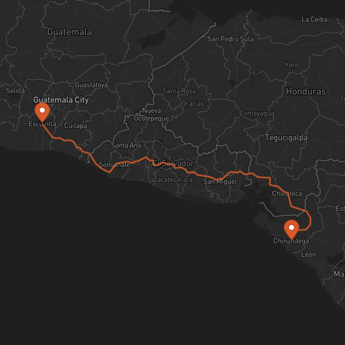 Ruta Escuintla - Chinandega