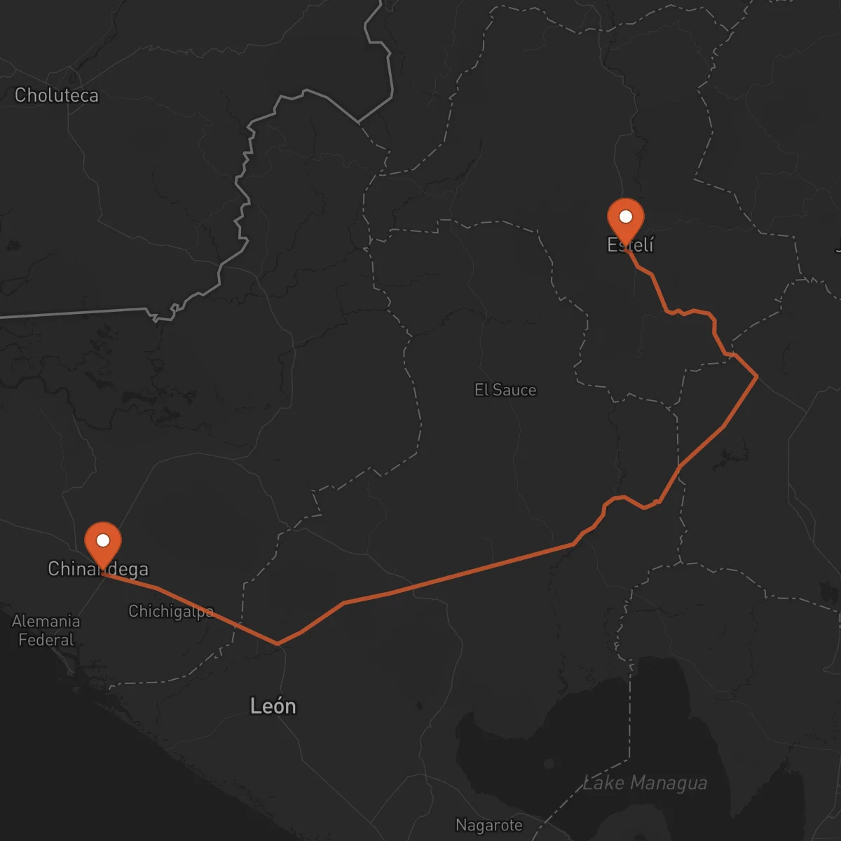 Ruta Chinandega - Estelí
