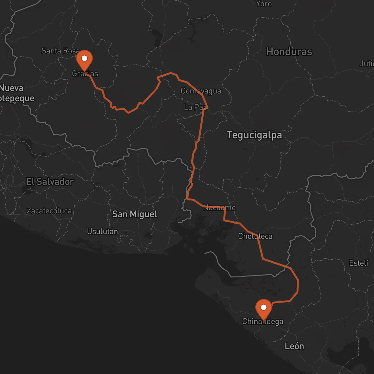 Ruta Gracias - Chinandega