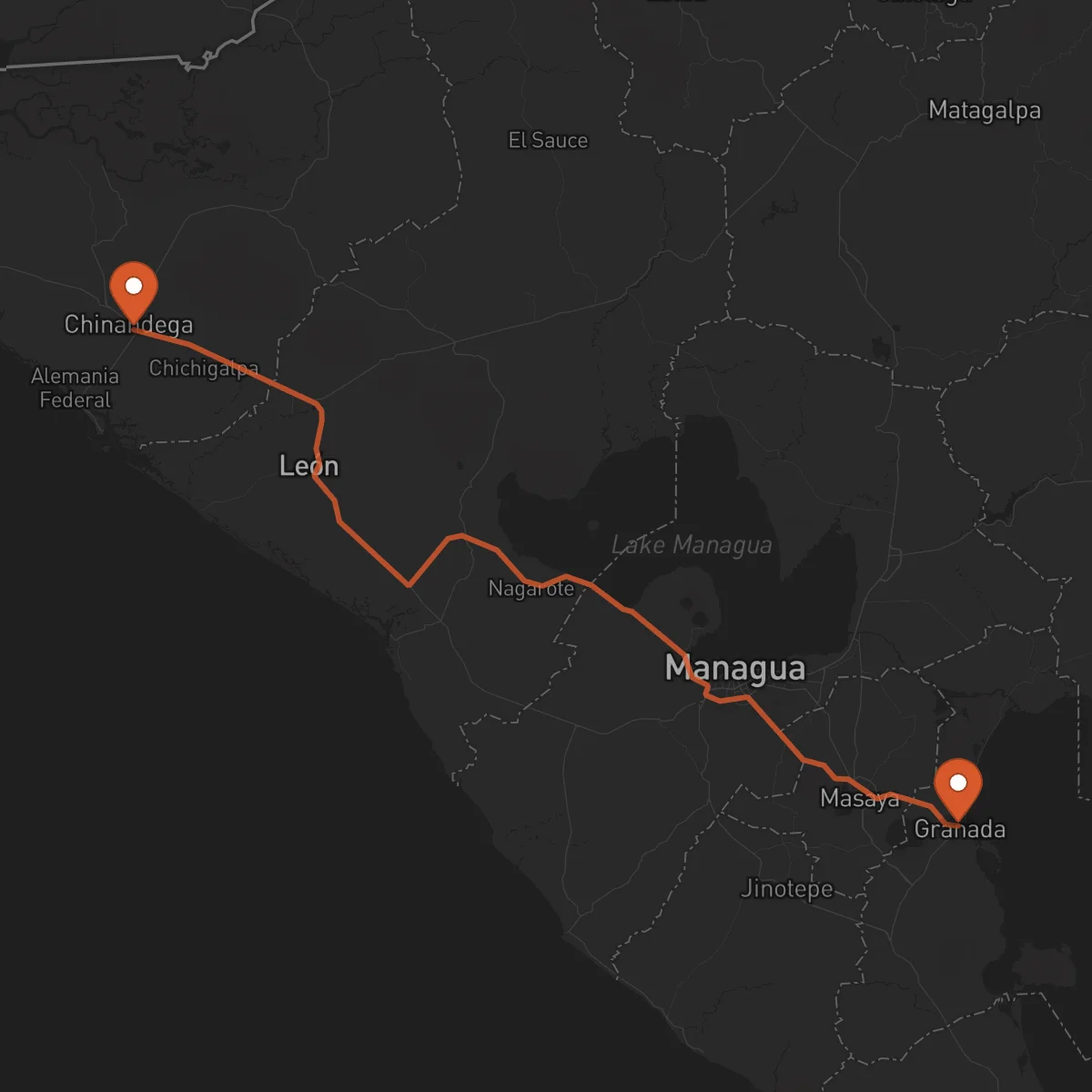 Ruta Granada - Chinandega