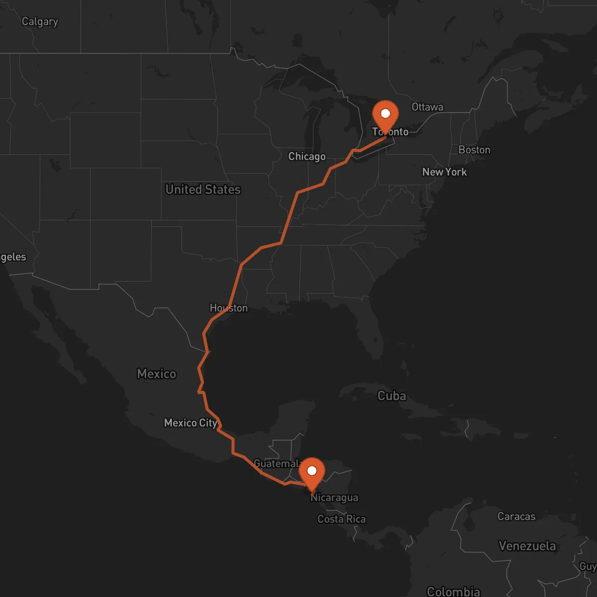 Ruta Chinandega - Hamilton
