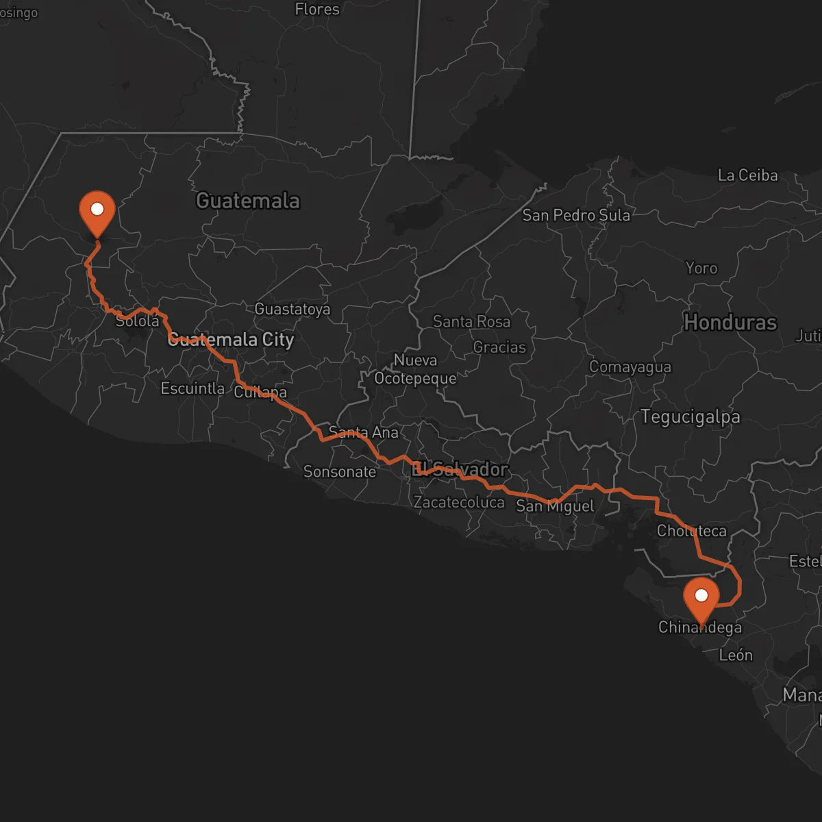 Ruta Huehuetenango - Chinandega