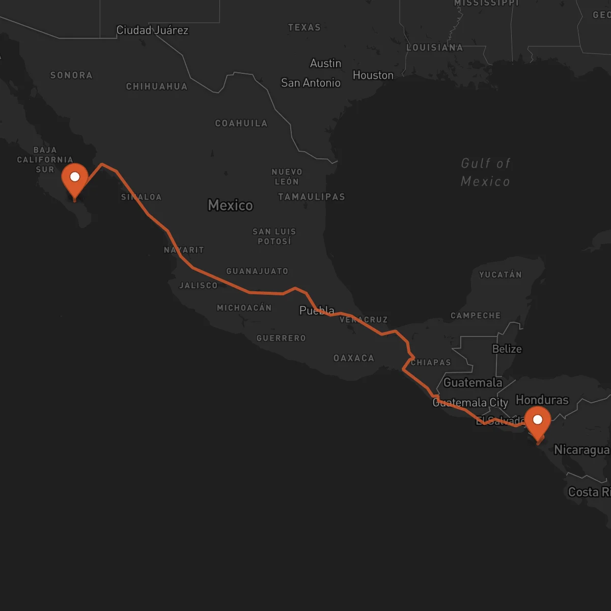 Ruta La Paz - Chinandega