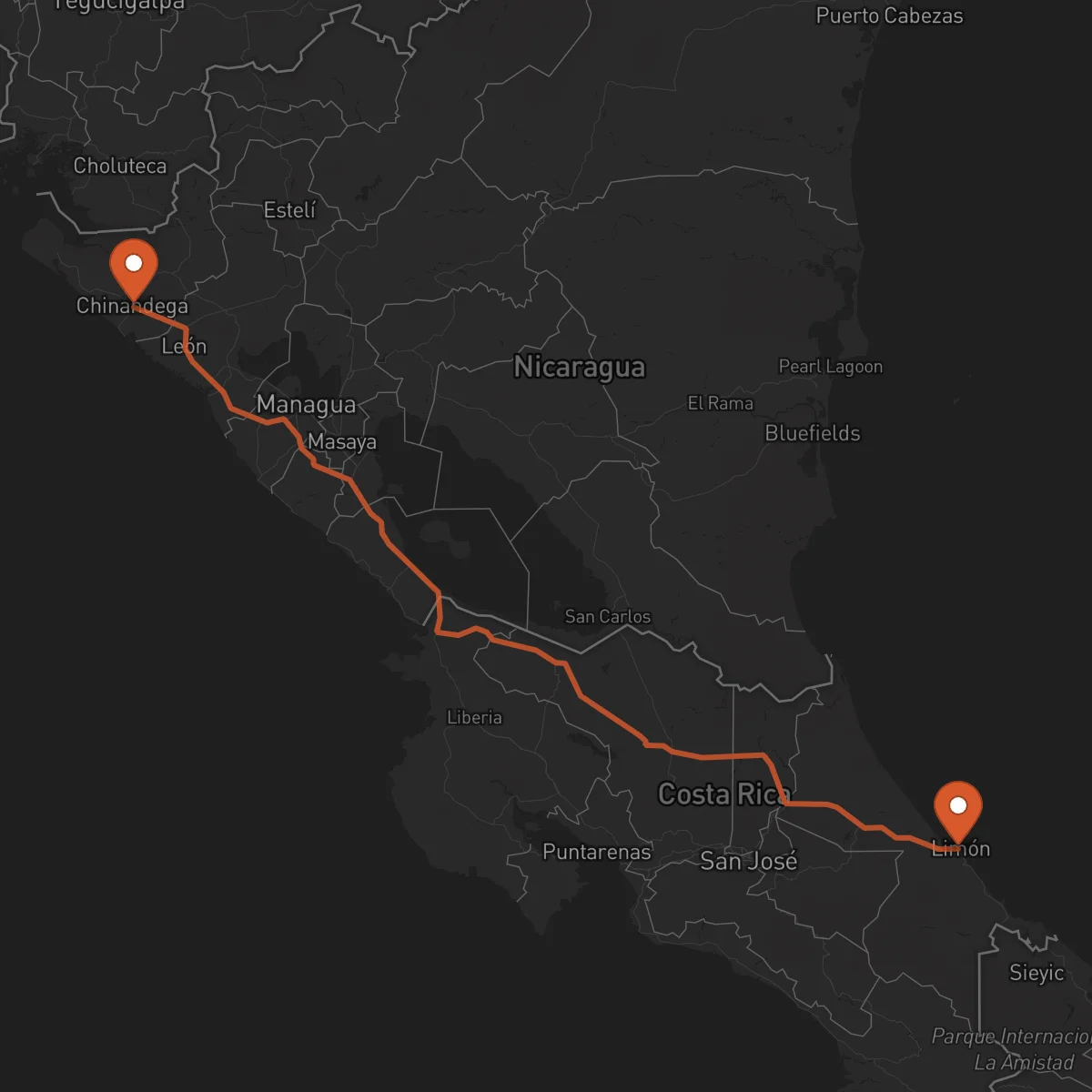Ruta Limón - Chinandega