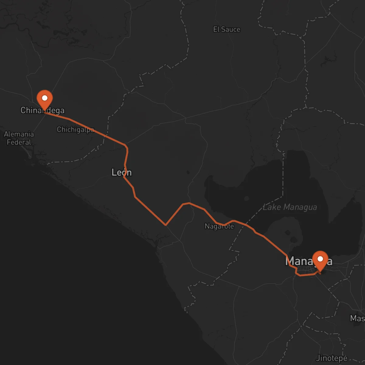 Ruta Chinandega - Managua