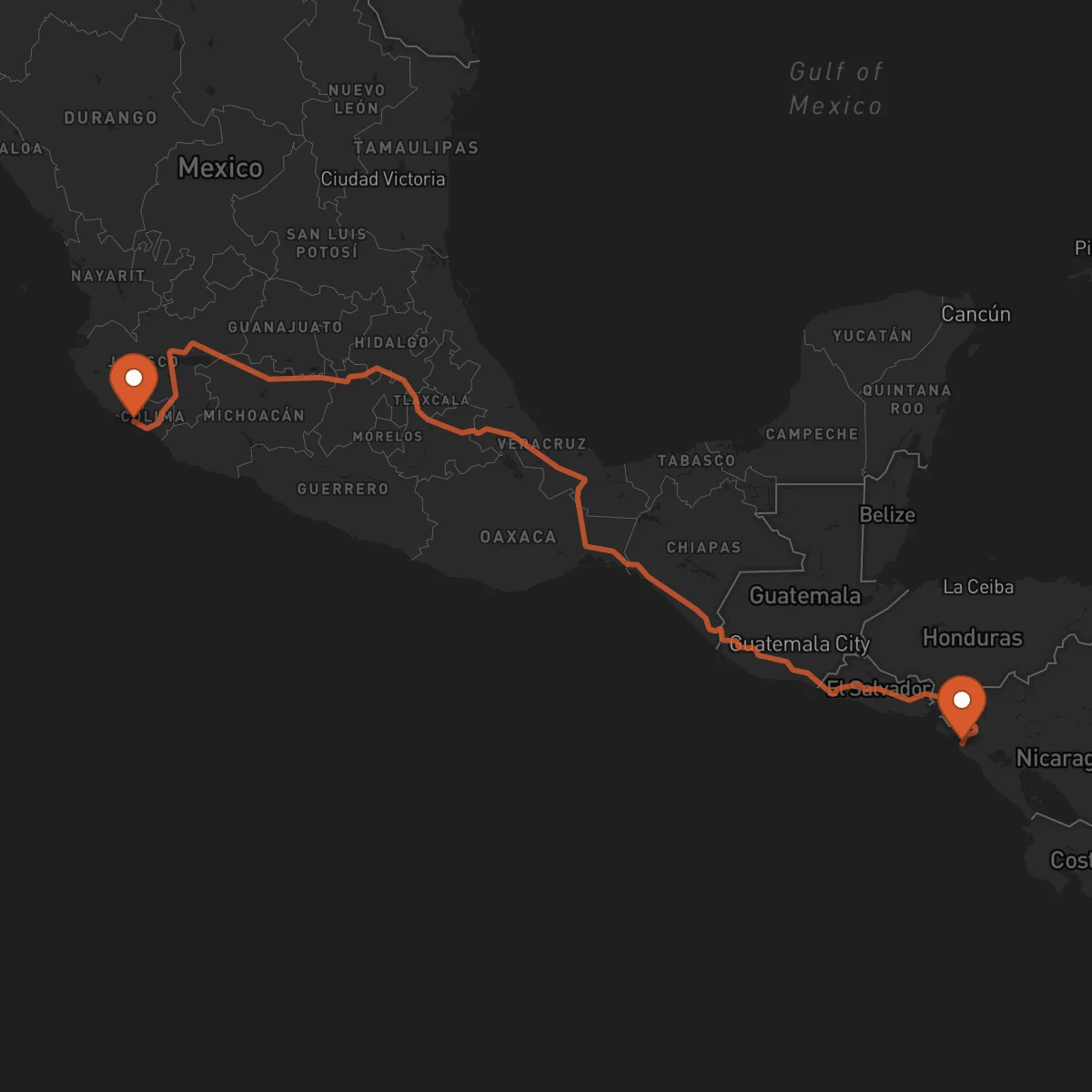 Ruta Manzanillo - Chinandega