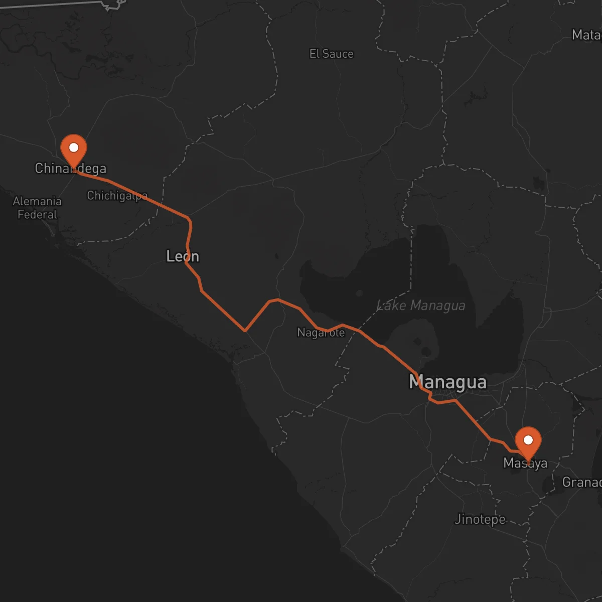 Ruta Chinandega - Masaya