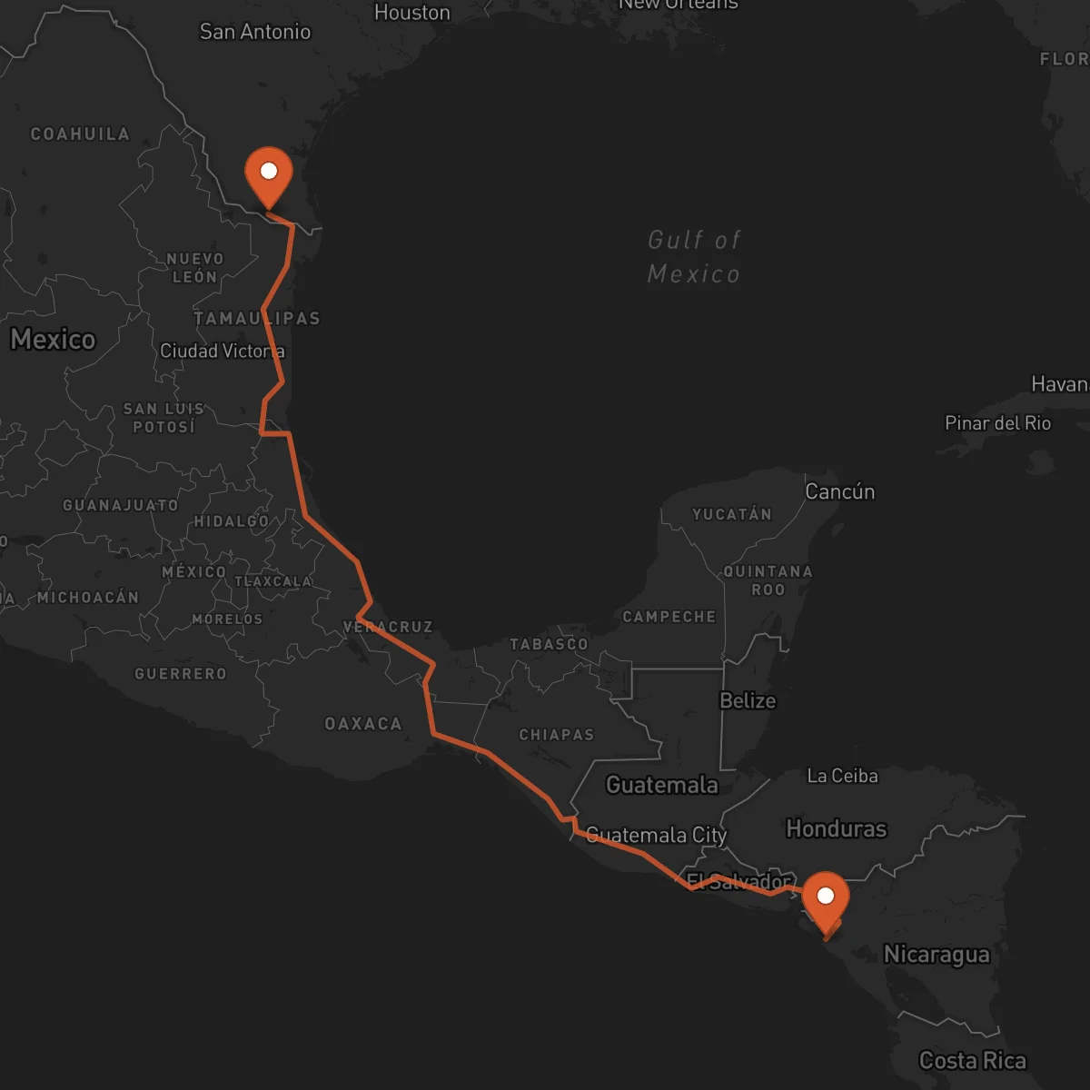 Ruta McAllen - Chinandega