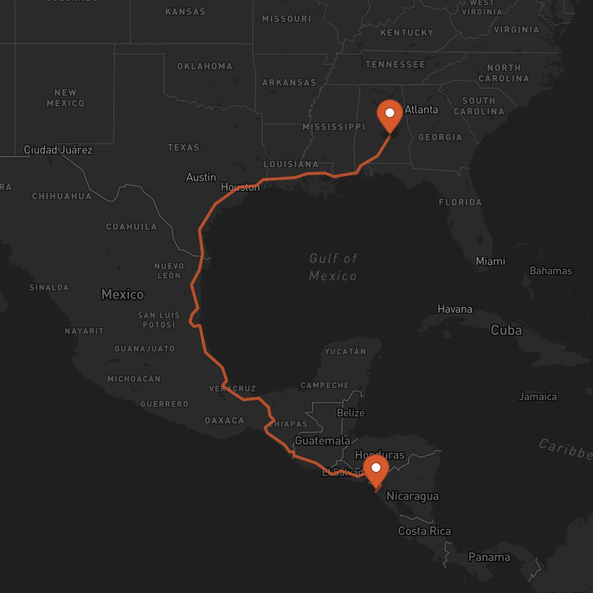 Ruta Montgomery - Chinandega