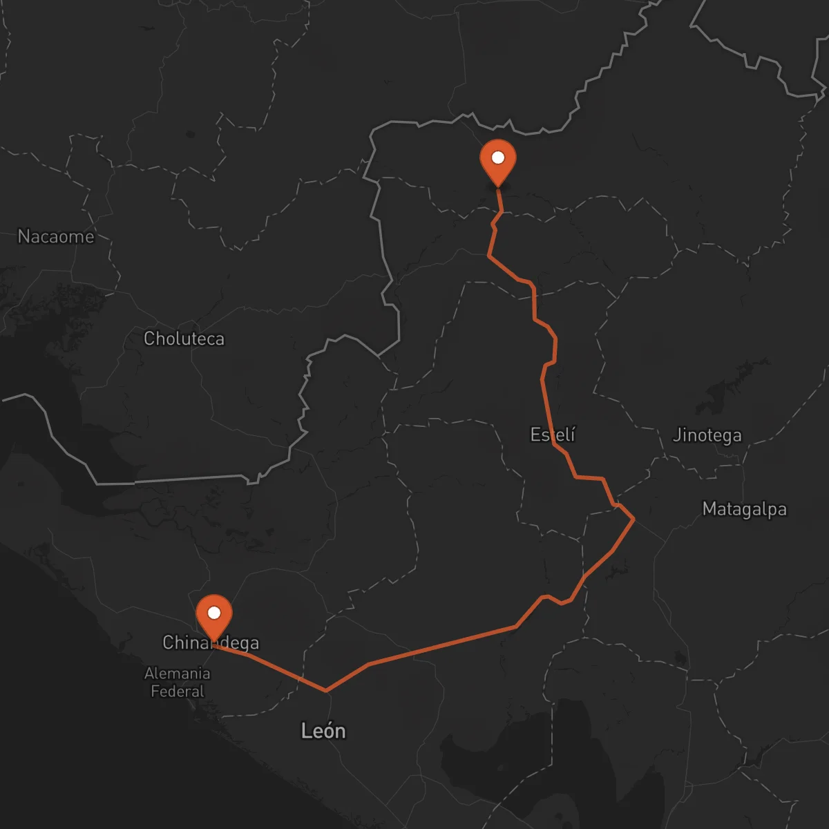 Ruta Chinandega - Ocotal