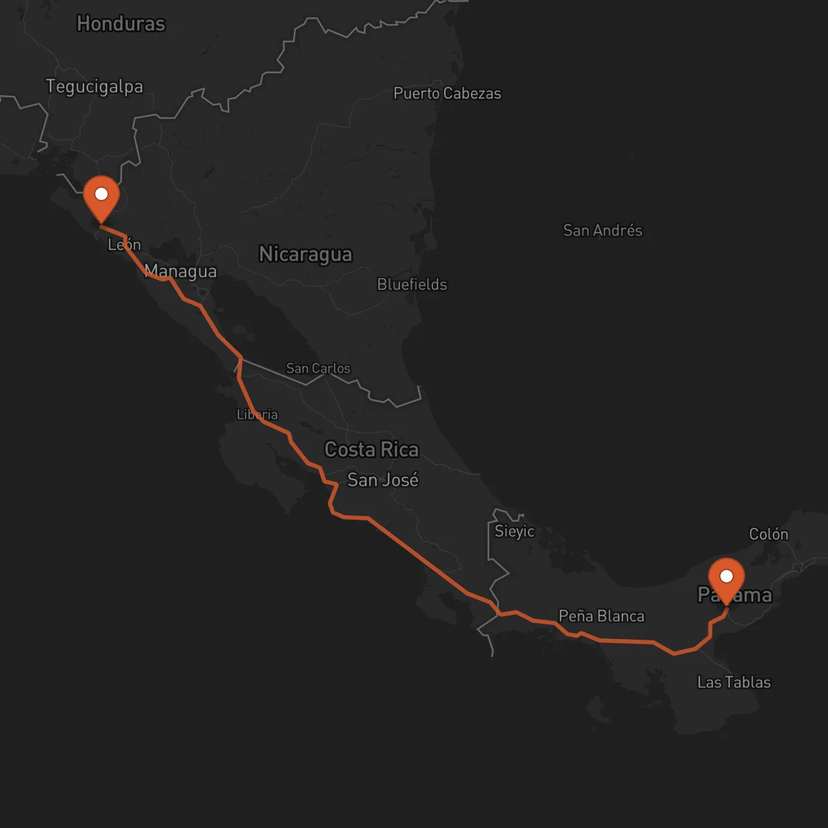 Ruta Chinandega - Penonomé