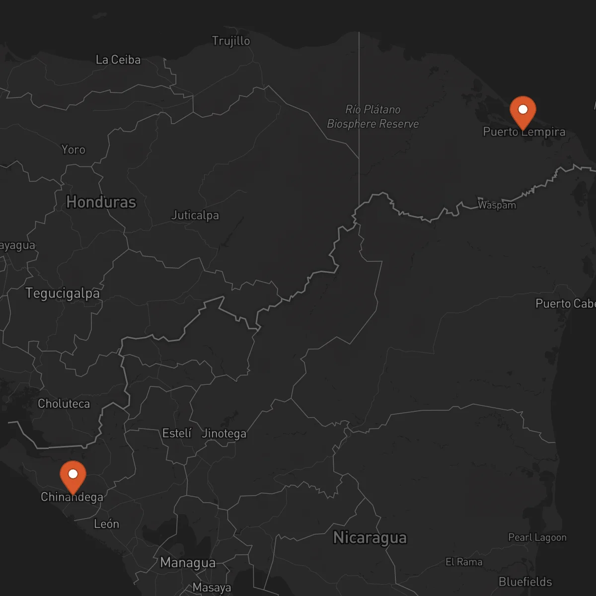 Ruta Chinandega - Puerto Lempira