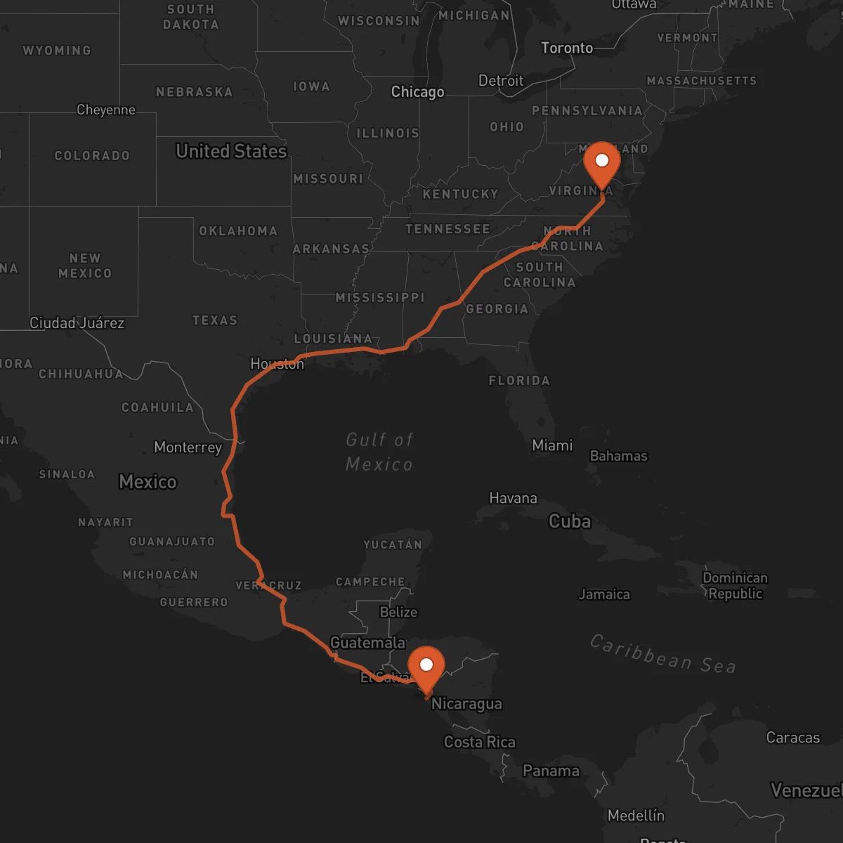 Ruta Richmond - Chinandega