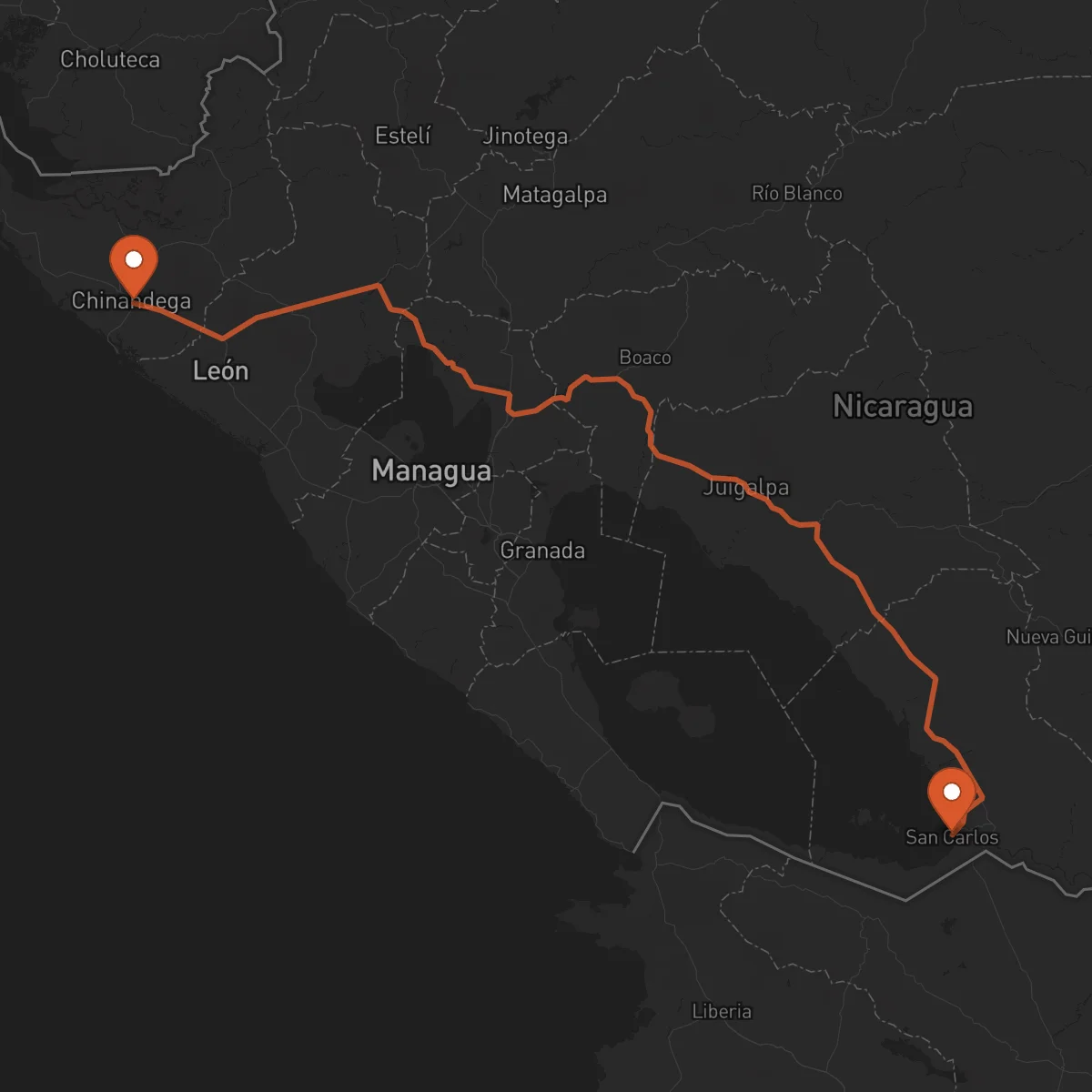 Ruta San Carlos - Chinandega