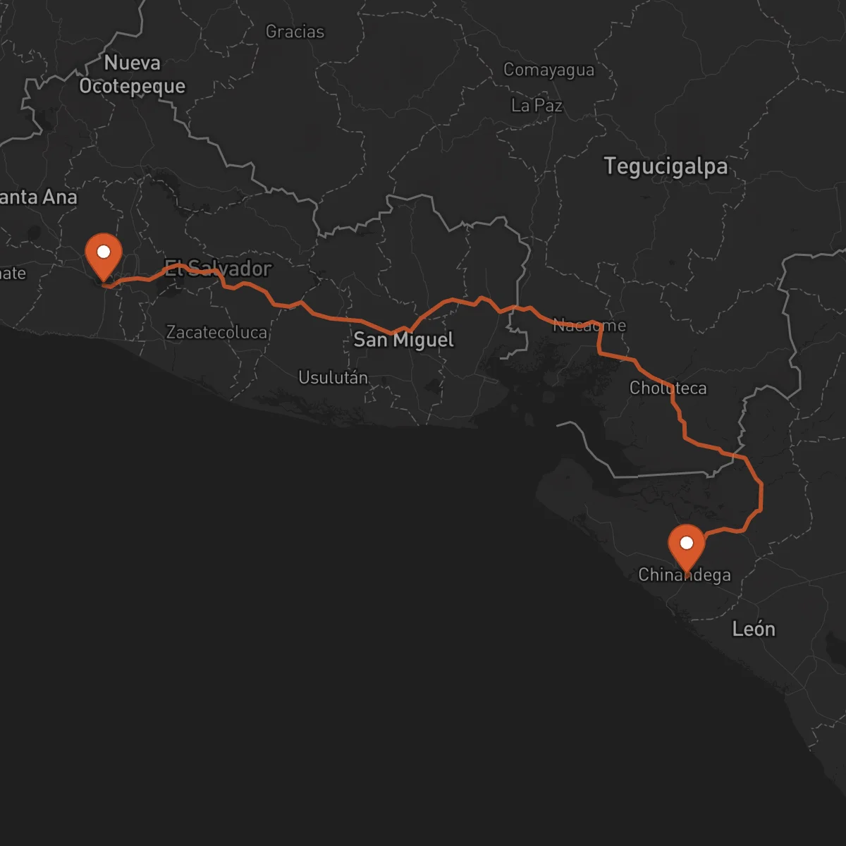 Ruta Santa Tecla - Chinandega