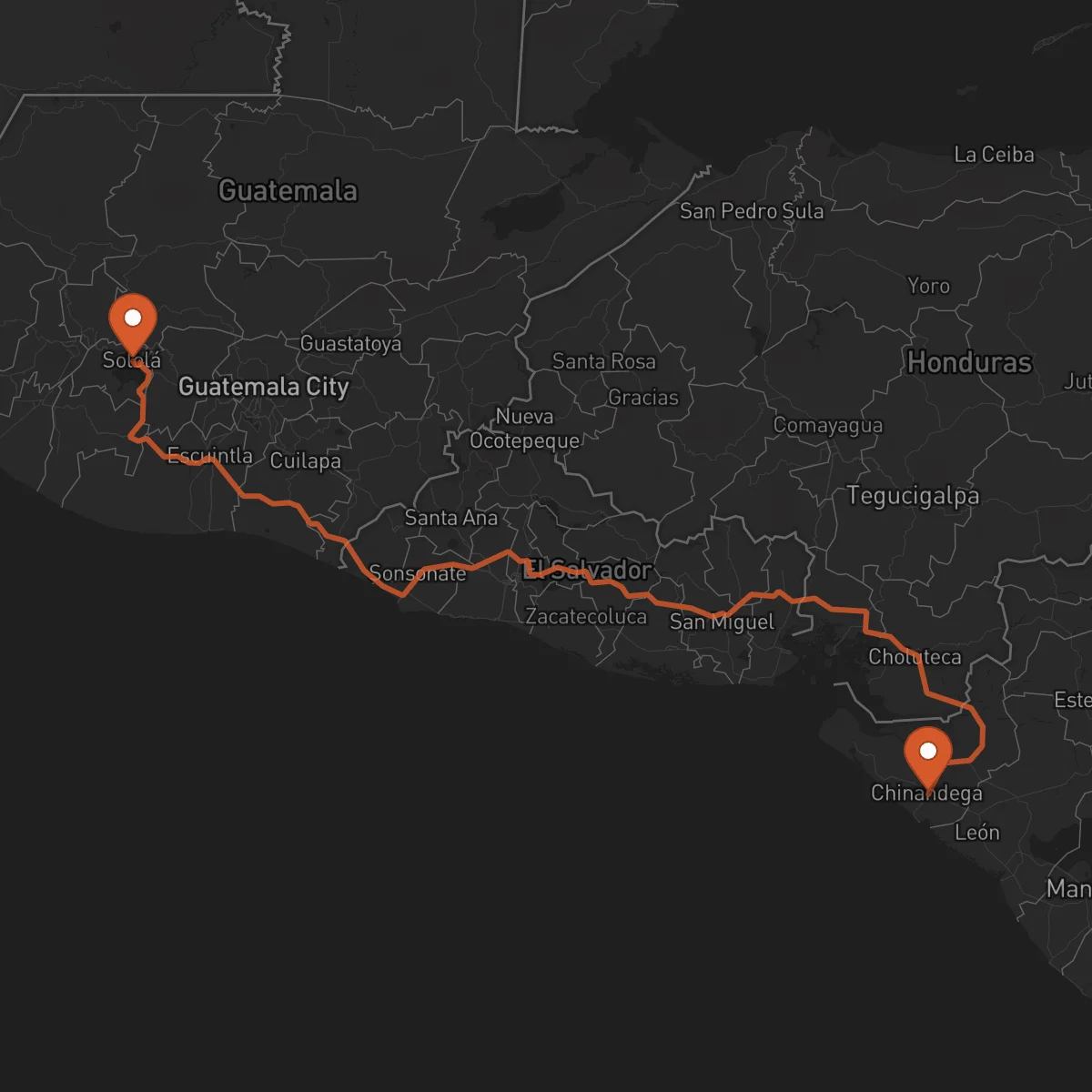 Ruta Sololá - Chinandega