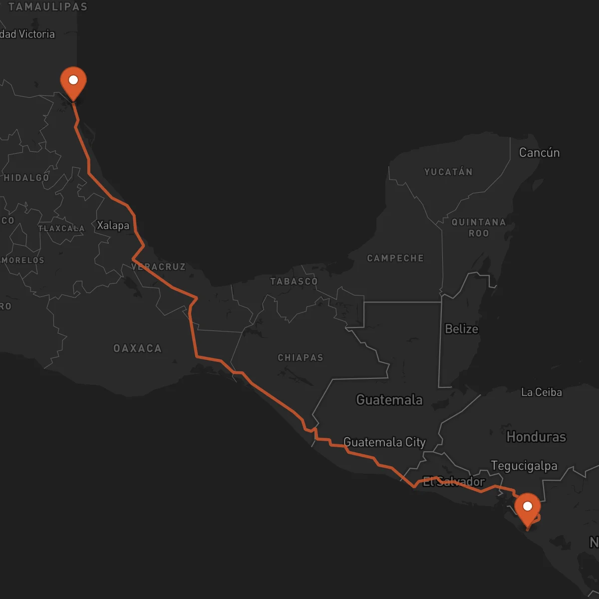 Ruta Tampico - Chinandega