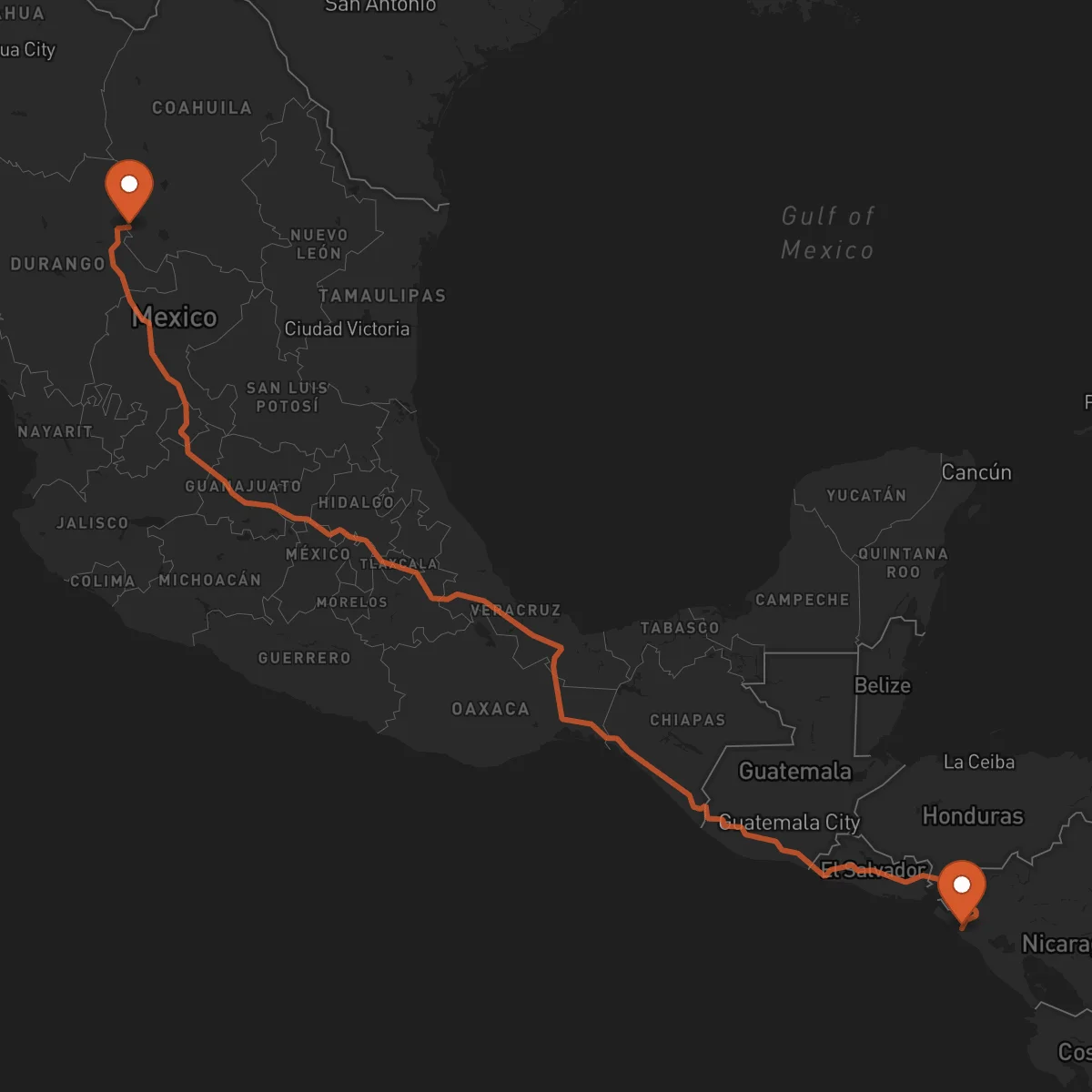 Ruta Chinandega - Torreón