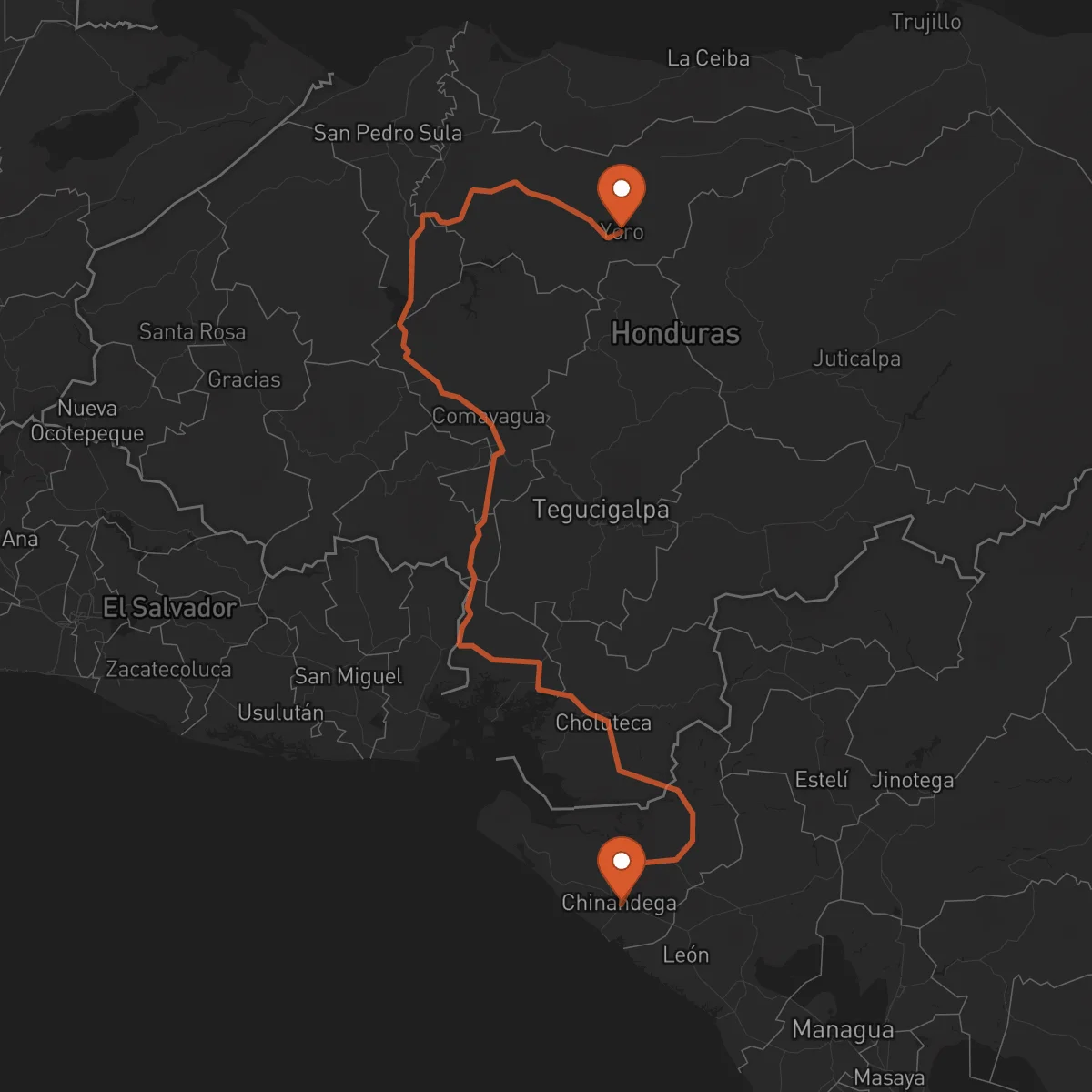 Ruta Chinandega - Yoro