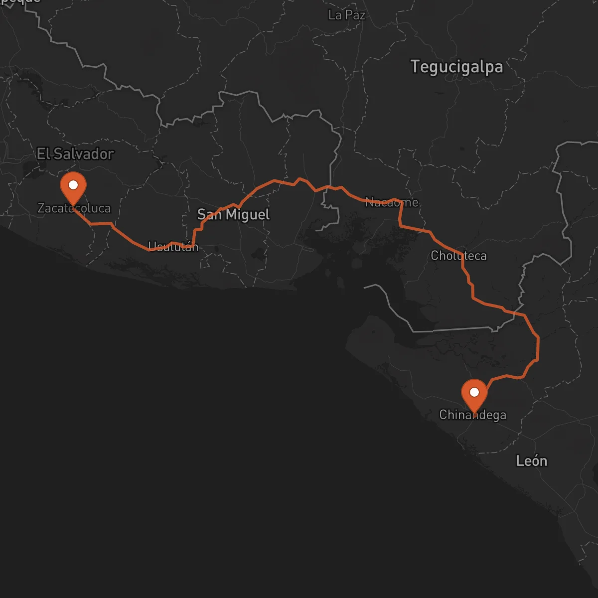 Ruta Chinandega - Zacatecoluca