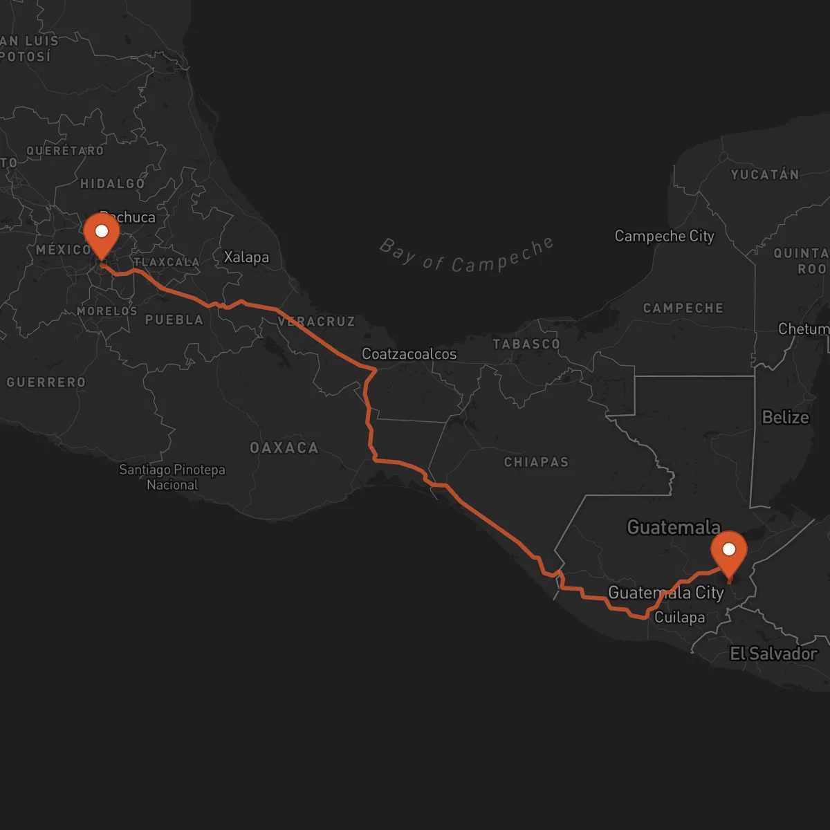 Ruta Chiquimula - Ciudad de México