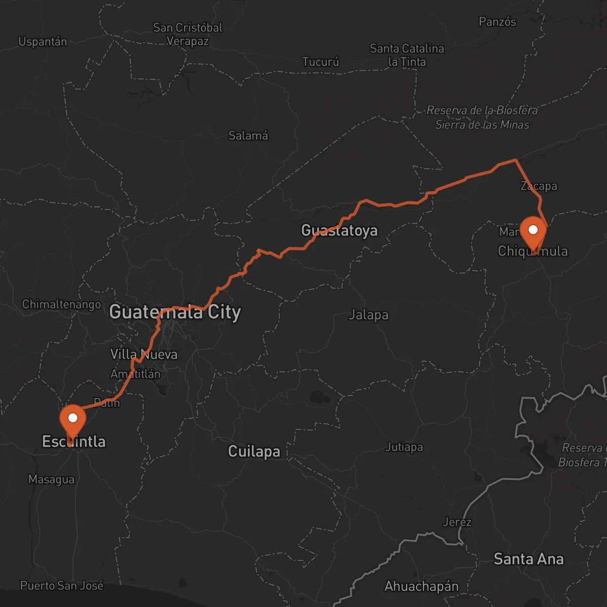 Ruta Chiquimula - Escuintla