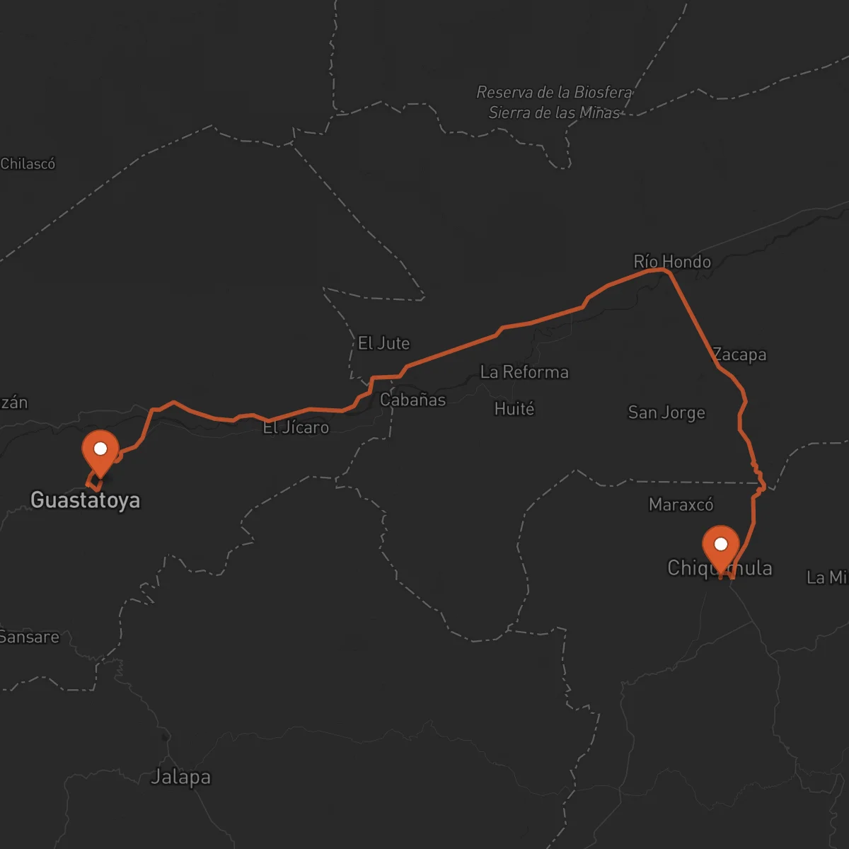 Ruta Chiquimula - Guastatoya