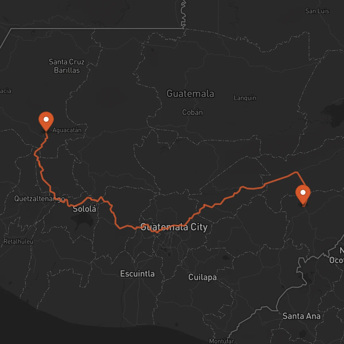 Ruta Chiquimula - Huehuetenango
